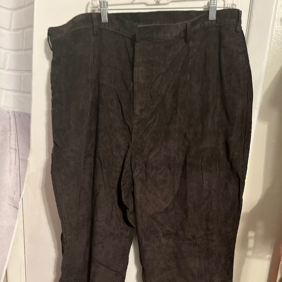 NWT LANDS END CHARCOAL GRAY STRAIGHT LEG CORDS SZ 18W - Picture 1 of 6